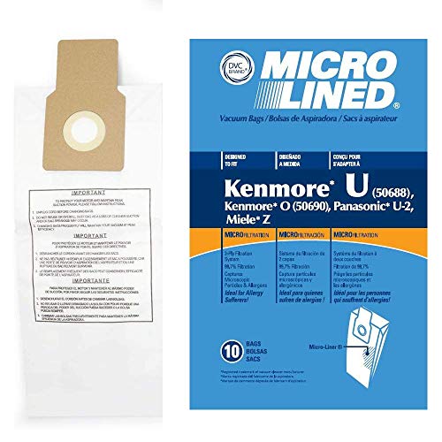 30 Bags for Kenmore Upright Vacuum 5068 50688 50690 Type U O Microlined